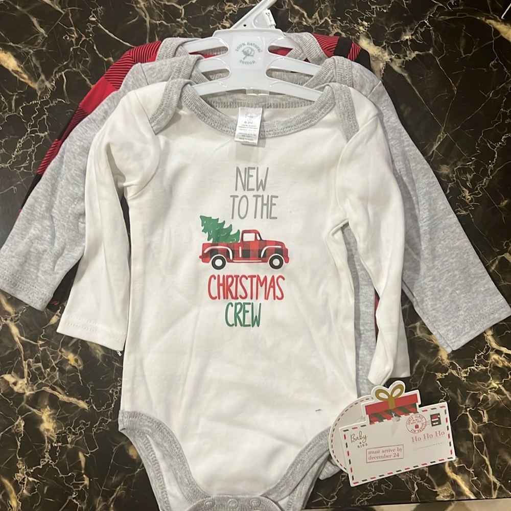 Baby Bodysuits 3pack  6/9 NWT